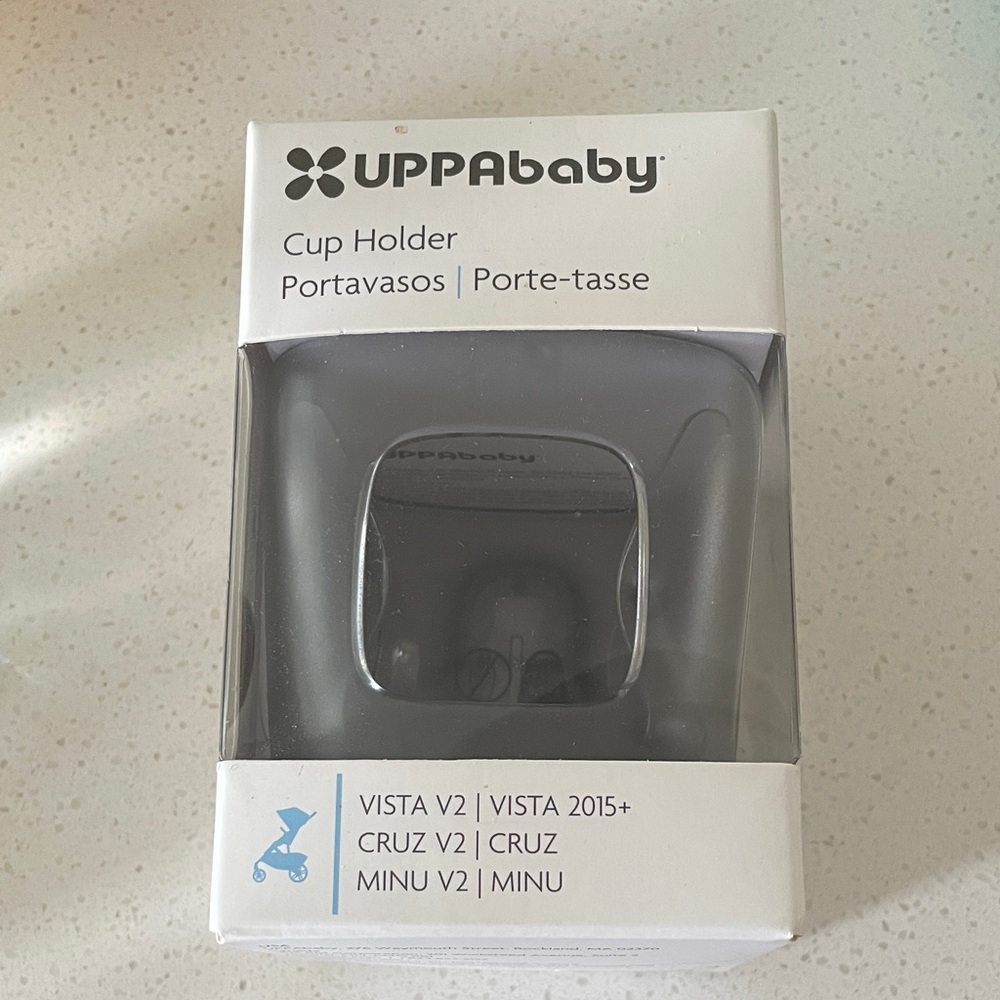 UPPAbaby Gray Cup Holder - BRAND NEW Compatible with Vista/CRUZ/MINU